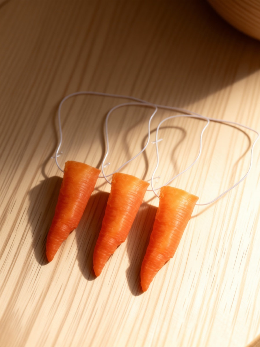 Easy Cosplay Prop - 3 buah properti hidung berbentuk wortel